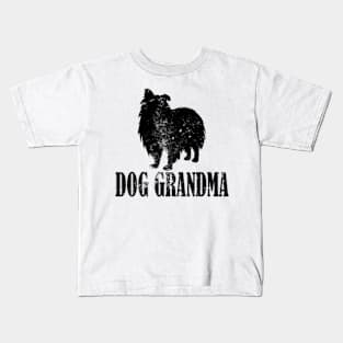 Sheltie Dog Grandma Kids T-Shirt